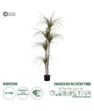 GloboStar® Artificial Garden DRAGON BLOOD TREE 20016 - Τεχνητό Διακοσμητικό Φυτό Δράκαινα Υ180cm